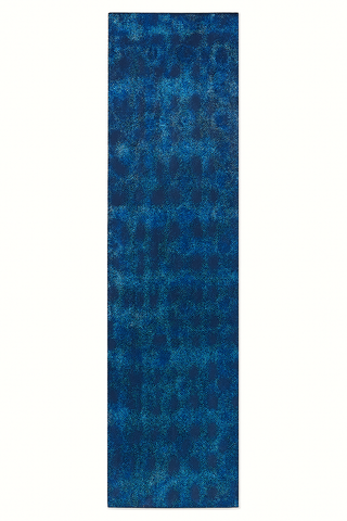 Blue Silk Satin Scarf