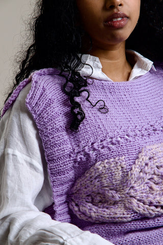 Knitted Vest – Lilac Dream