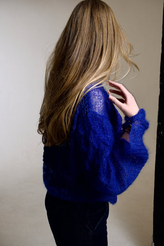 Blue Mohair Lux Sweater