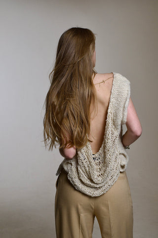 Silk Mohair Sweater Vest