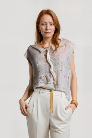 Silk Mohair Sweater Vest
