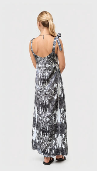 Sun-Tie Silk Dress