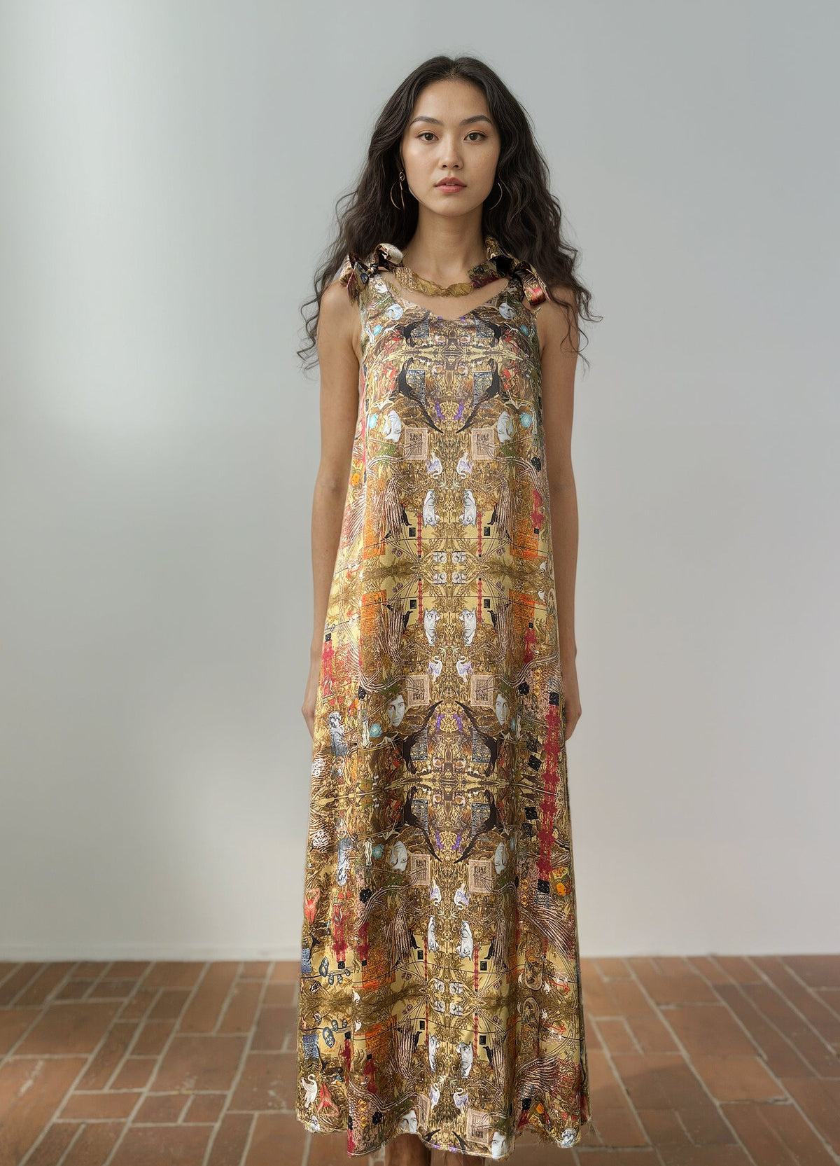 Sun-Tie Silk Dress