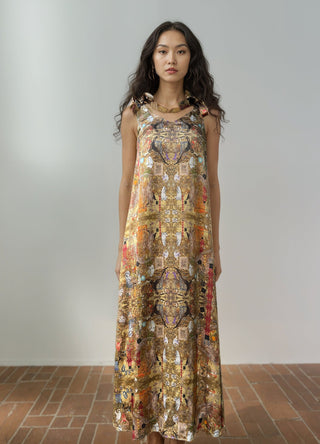 Sun-Tie Silk Dress